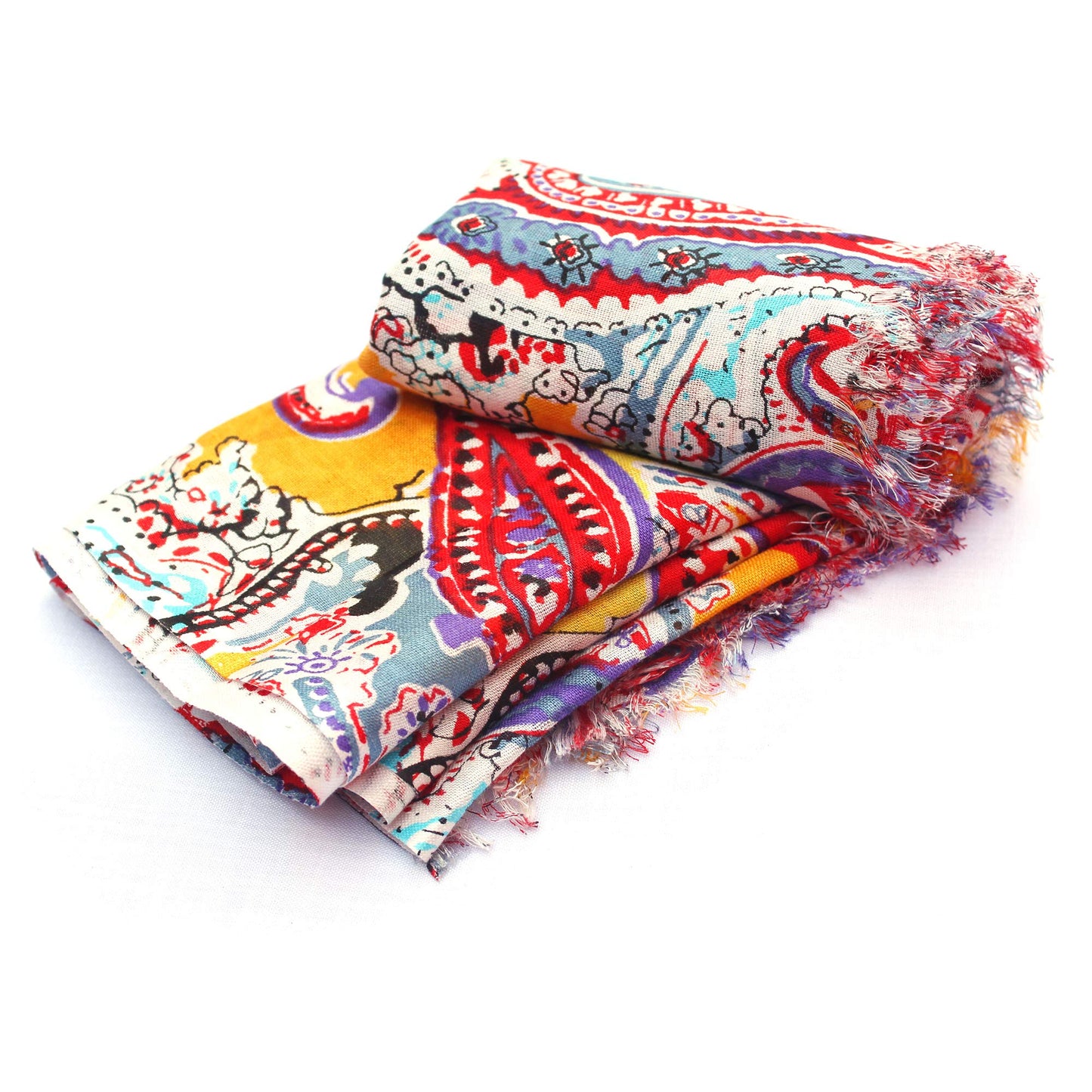 Bratkrok Women’s Printed Rayon Scarf – Light & Soft, 75 × 180 cm