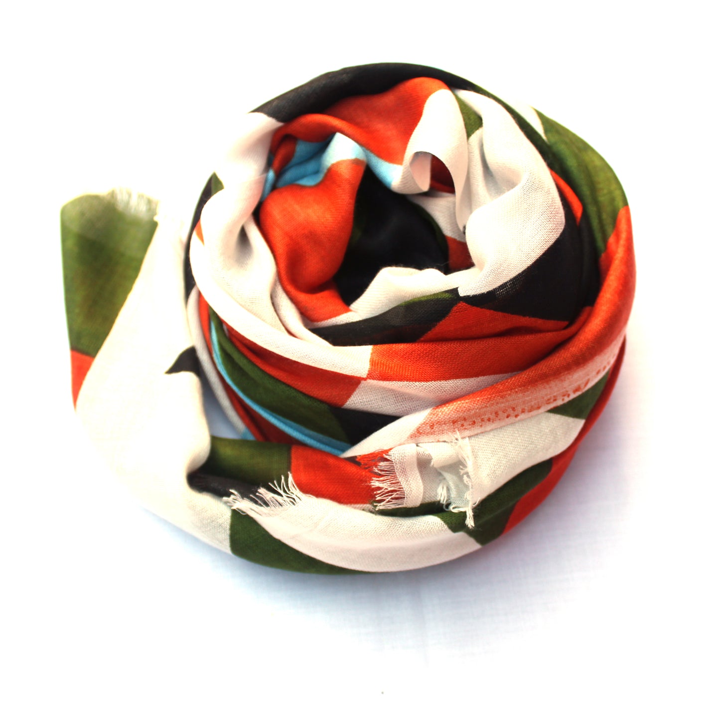 Bratkrok Women’s Printed Rayon Scarf – Light & Soft, 75 × 180 cm