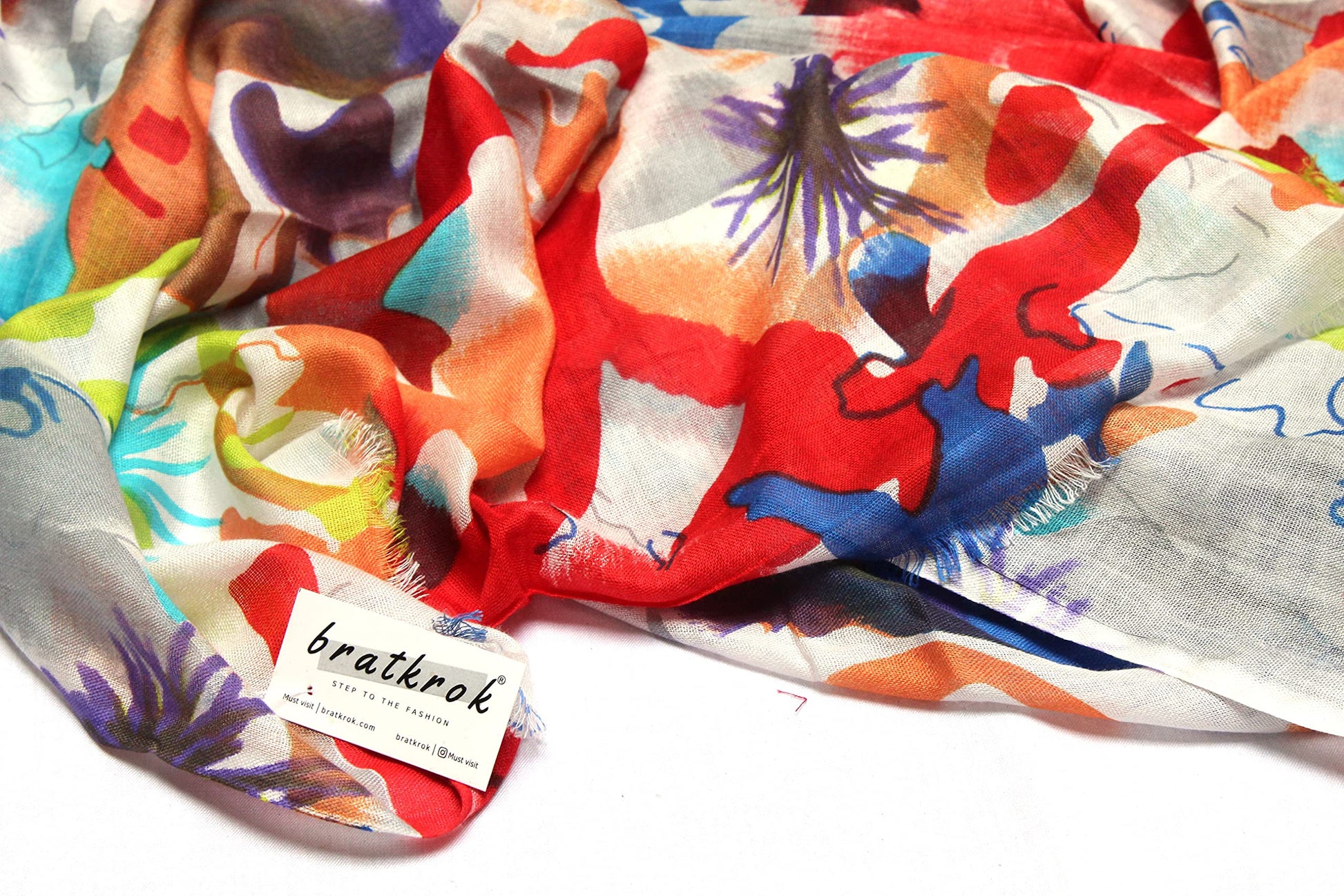 Soft Cotton-rayon scarf texture close-up 