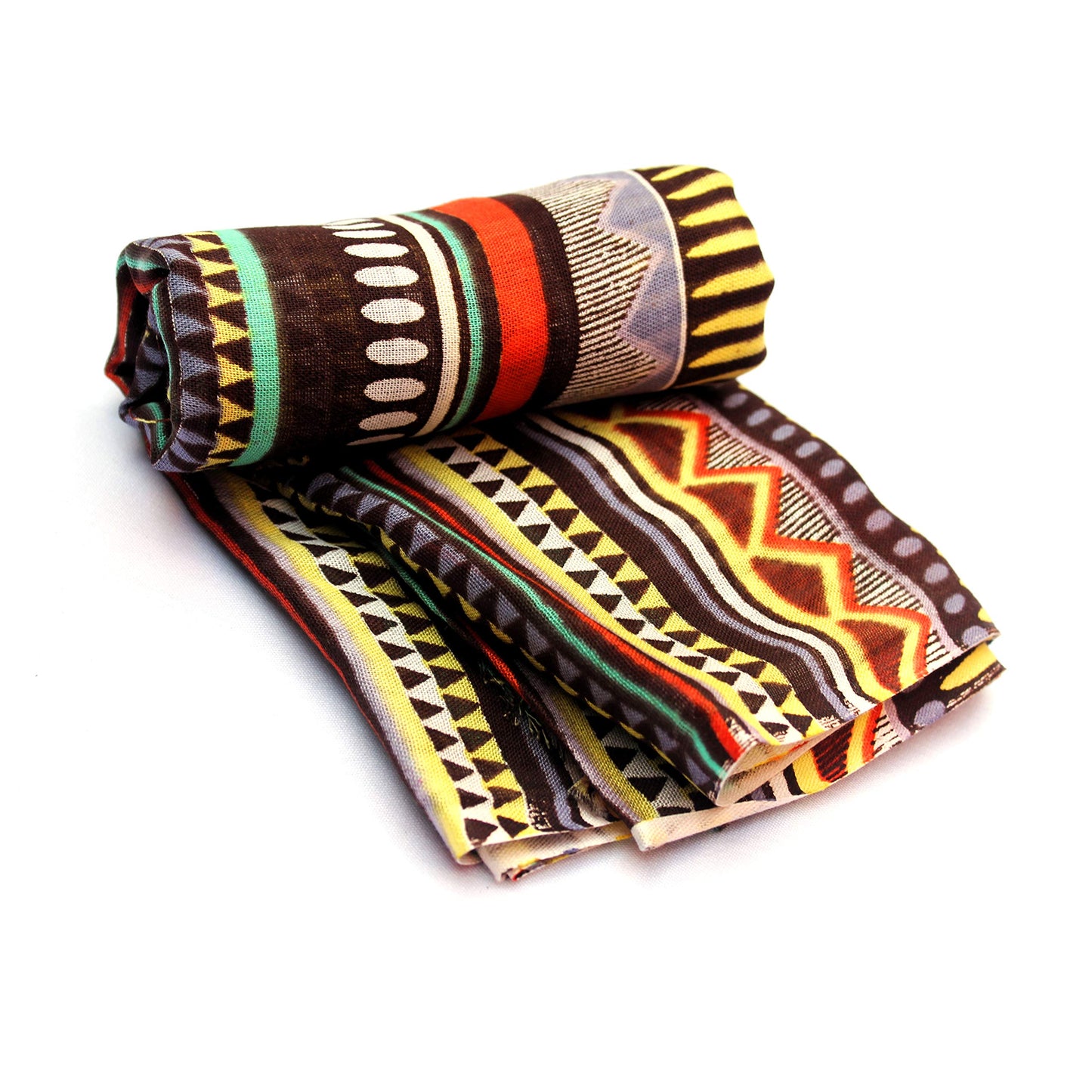 Bratkrok Women’s Printed Rayon Scarf – Light & Soft, 75 × 180 cm
